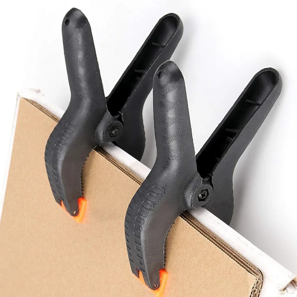 10pcs Nylon Woodworking A-shaped Clip Quick Plastic Clip Tool Spring Clip for Photography Background Fixation Toggle Clamps