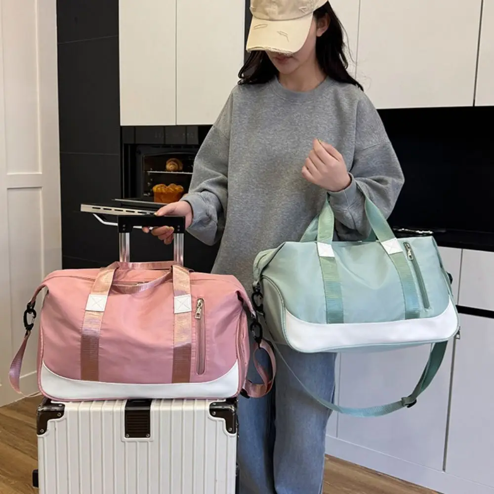 Nylon Yoga Training Bag Multifunctional Waterproof Sports Fitness Bag Portable Large Capacity Travel Tote Bag Outdoor