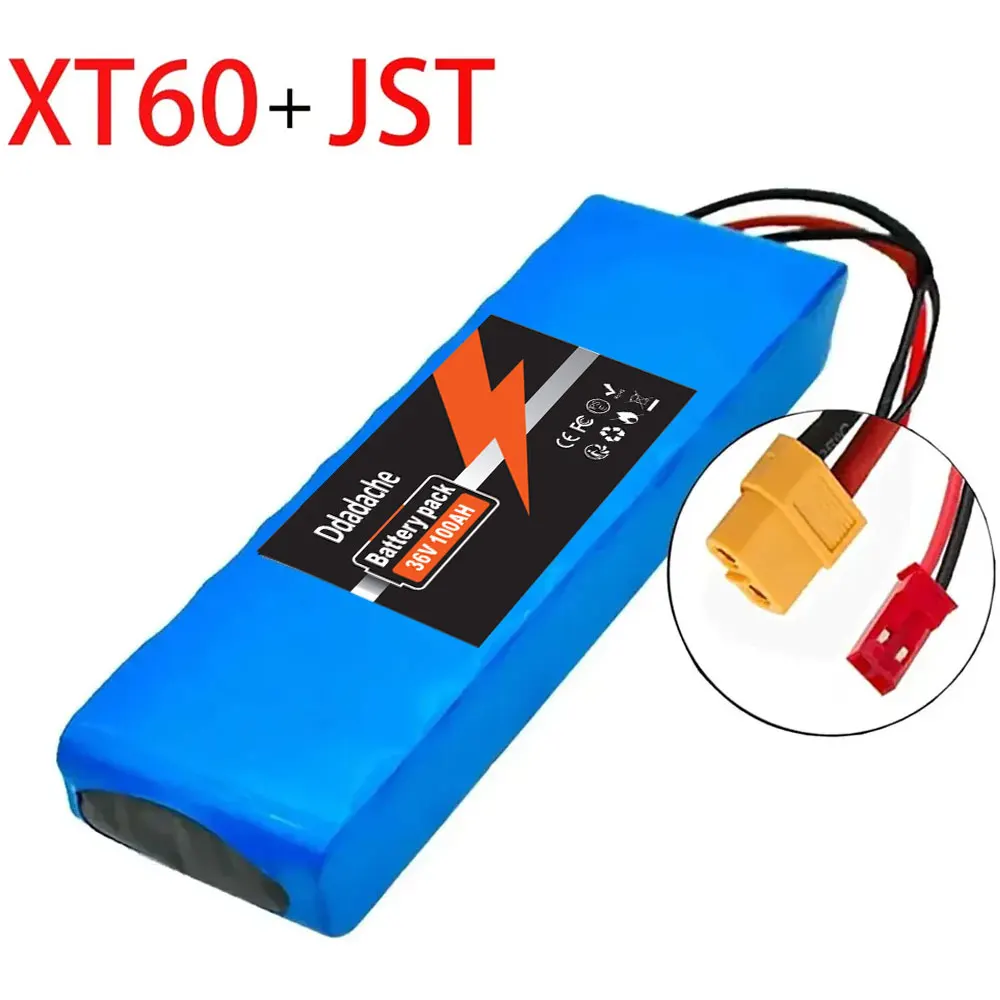 36V 100Ah Lithium-Ionen-Akku für Elektroroller, 3600Wh Hochleistungs-Ersatzakku für kompatible Mobilitätsroller