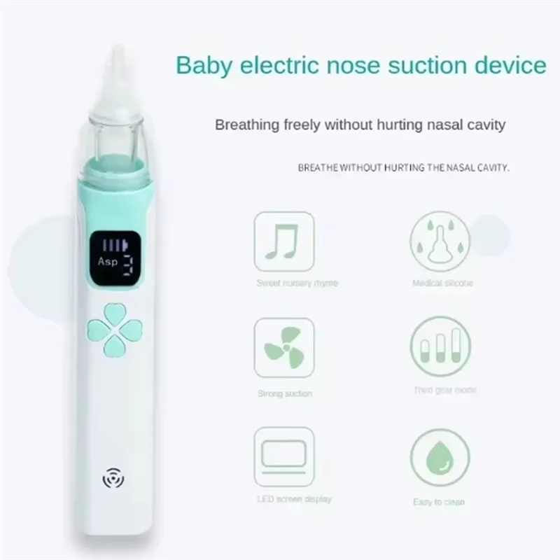 A99E-Baby Care Tools Elektrische Neuszuiger Absorber Apparatuur Stille Obstructie Rhinitis Cleaner Gebruiksvoorwerpen Nieuwe Geboren Items