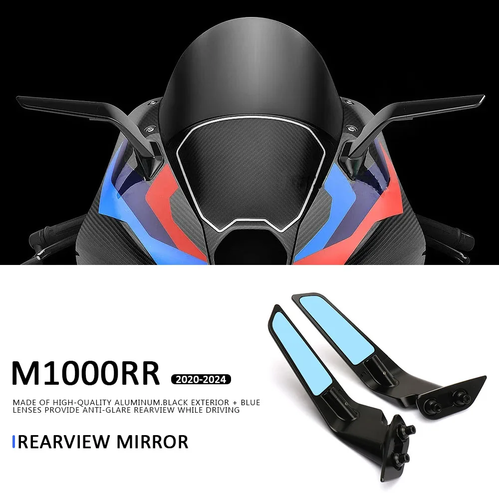 

For BMW M1000RR M 1000 RR 2020-2024 New Sport Winglet Mirror Kits Adjustable Stealth Mirrors M1000 RR Rearview Mirror