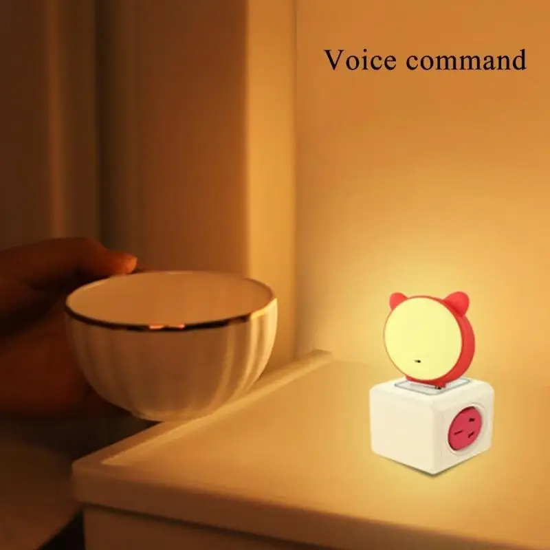 

62KA Voice Control Night Light Colorful USB Night Light No Internet Connection Require Speak Control Lighting Universal