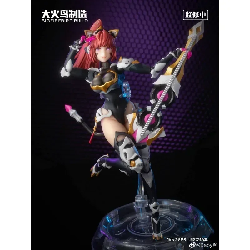 Op voorraad Grote Firebird Build Transformatie Wetenschap Kat Dame Team Zonnebloem 001 Model Kinderen cool speelgoed Pak Meisje Legering Cadeau