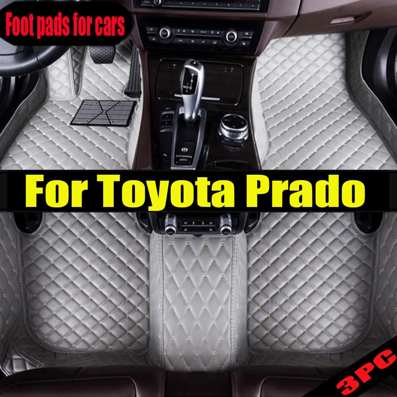 

For Toyota Prado 150 2020 2019 2018 2017 2016 2015 2014 Car Floor Mats Accessories Protect Styling Parts Auto Carpets Waterproof