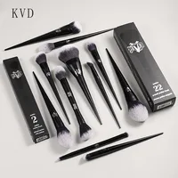 Juego y Kit de brochas de maquillaje Kat Von D, base, colorete, resaltador, corrector en polvo, brocha para esculpir sombra de ojos, brocha de maquillaje de marca KVD