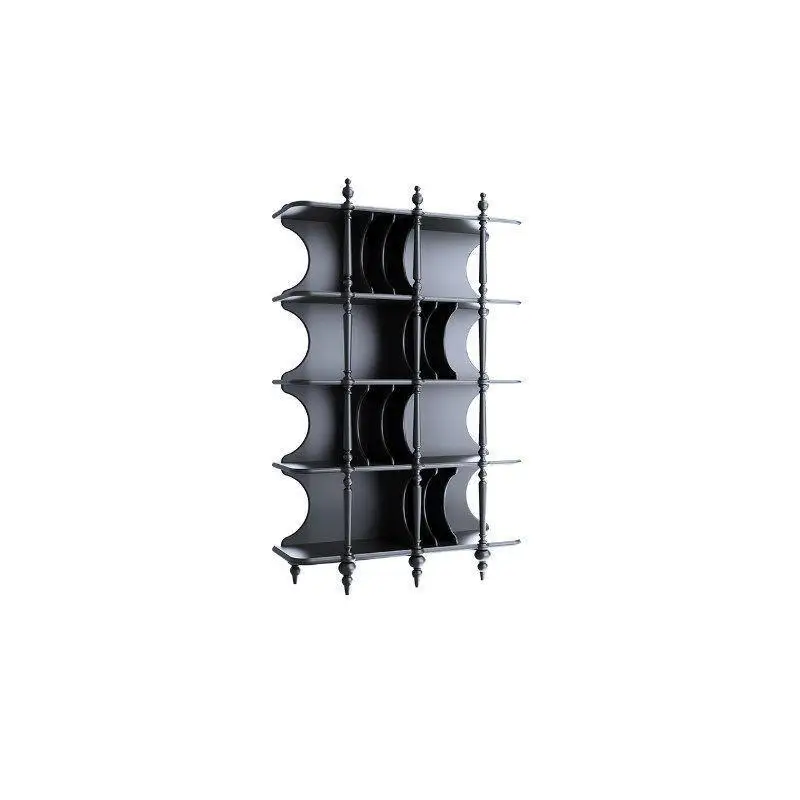 Solid wood bookcase floor-to-ceiling multi-layer bookshelf, living room integrated display rack against the wall
