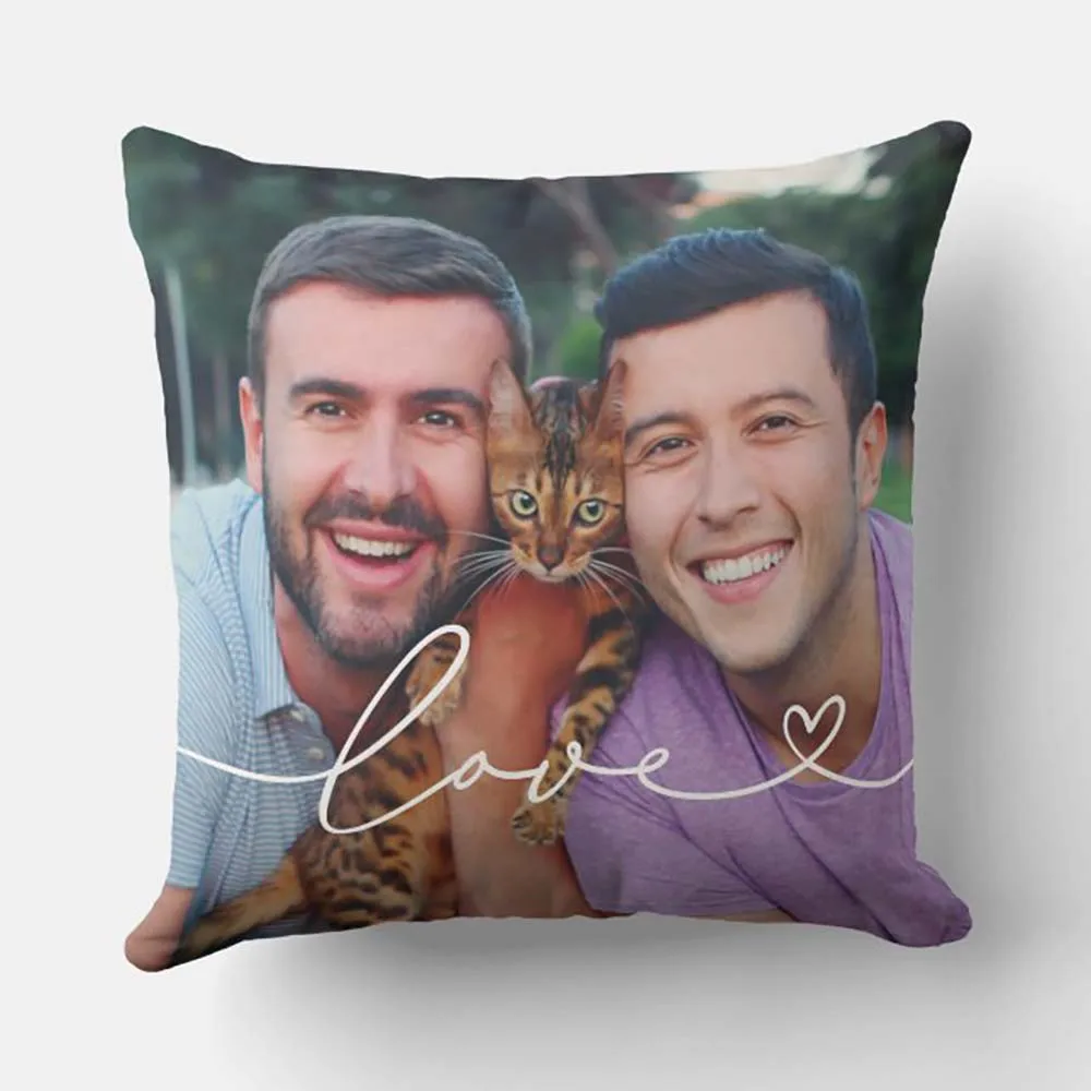 

Customized Portraits Photo Pillows,Custom Family Pillow,Personalized Graduation Pillow from Photo, Memorial Gift,Lover Gifts