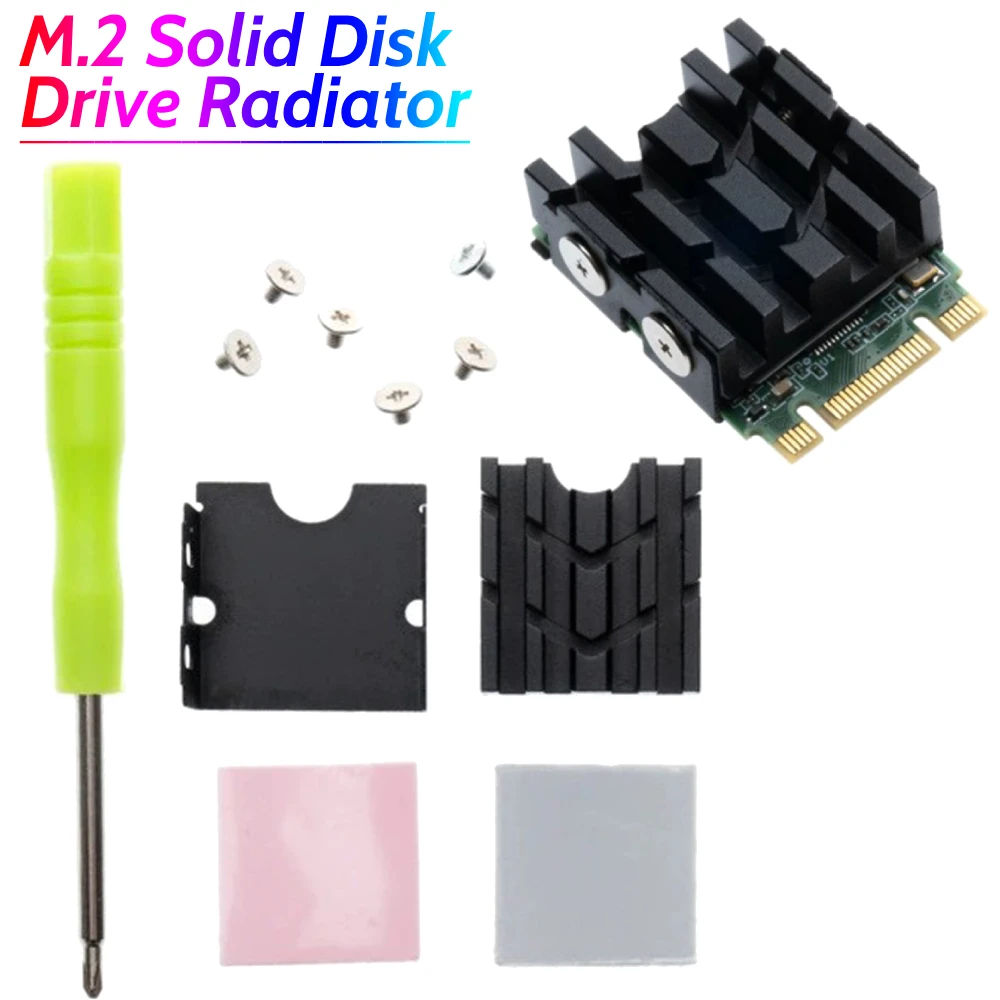 

Радиатор SSD M.2 NVME 2230 Радиатор SSD с термопрокладками Алюминиевый радиатор SSD-кулера Радиатор жесткого диска Радиатор SSD 2230
