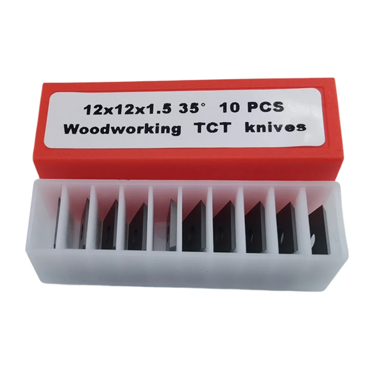 

10pcs/set Carbide Inserts Square Corners Carbide Inserts With Plastic Container 4 Edges 12x12x1.5mm Replacement Planer