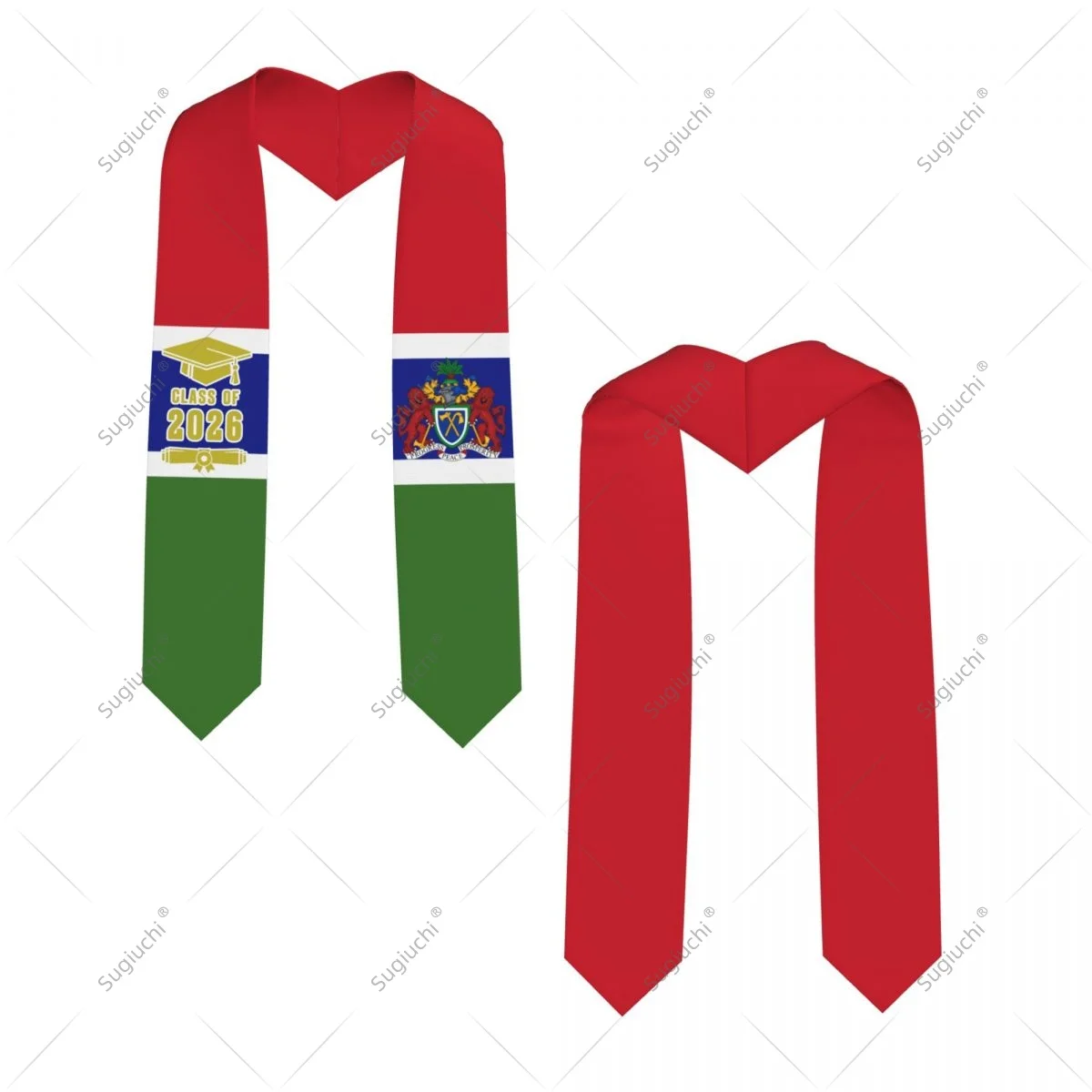

Gambia Flag Class Of 2026 Graduation Stole Sash Scarf For International Students Proud Ceremony Adult Unisex