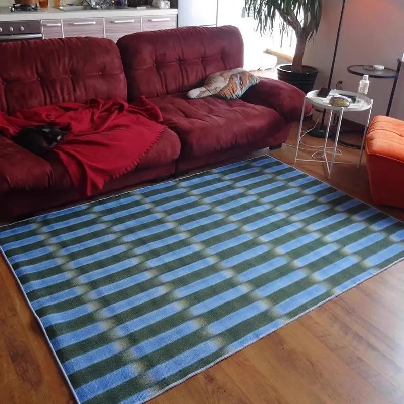 Französischer Luxus-Kristall-Samt-Teppich von VIKAMA, langlebig und leicht zu reinigen, Sofa, Couchtisch, Schlafzimmer, Nachttisch-Teppich, Heimdekoration