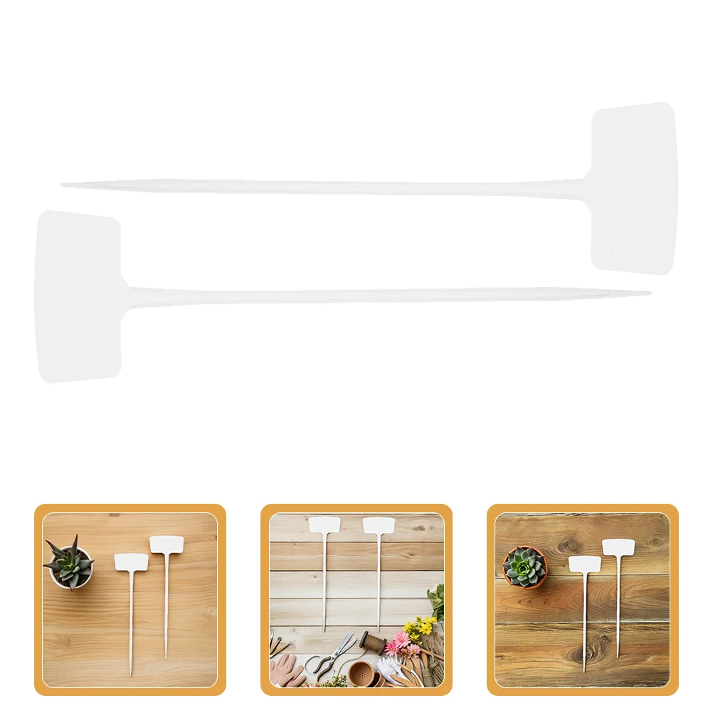 

20Pcs Garden Plant Markers Bow Shaped Angled Stake Labels Durable Reusable Plastic Tags for Outdoor Use Plant Labels
