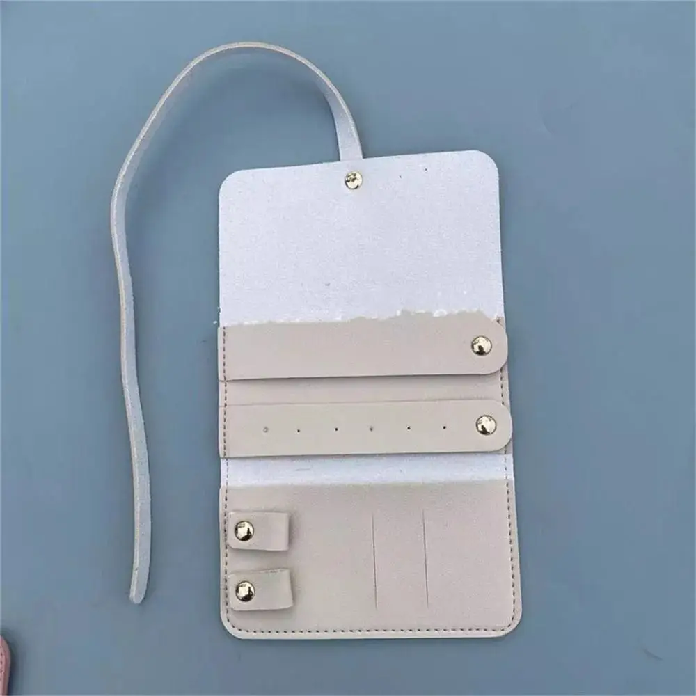 حقيبة مجوهرات عالية السعة ، تخزين قلادات قابلة للطي ، حقيبة سفر عالمية PU ، جديدة