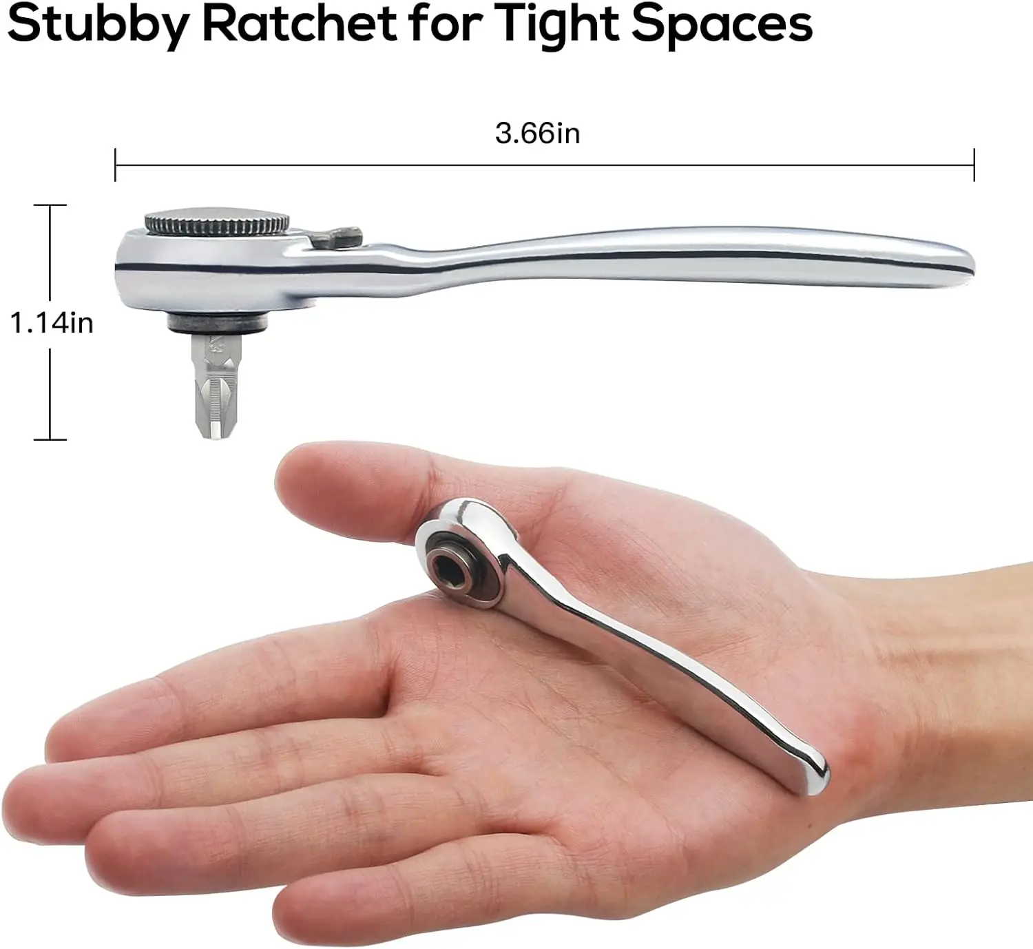 مجموعة سقاطة صغيرة 1/4 بوصة 28 قطعة، مقبس ومقبس متري، مفك براغي 72 سنًا، سقاطة منخفضة المستوى للمساحات الضيقة #2