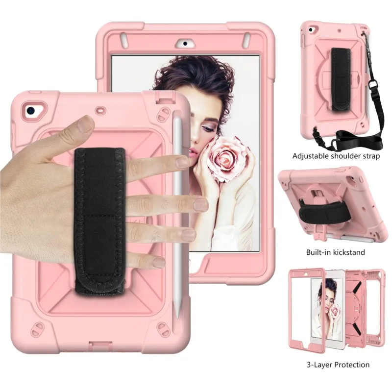 For Ipad Mini 1 2 3 4 5 7.9 Inch With Pen Slot Shock Proof Full Body Kids Children Safe Non-toxic Tablet Cover For A1538 A2124