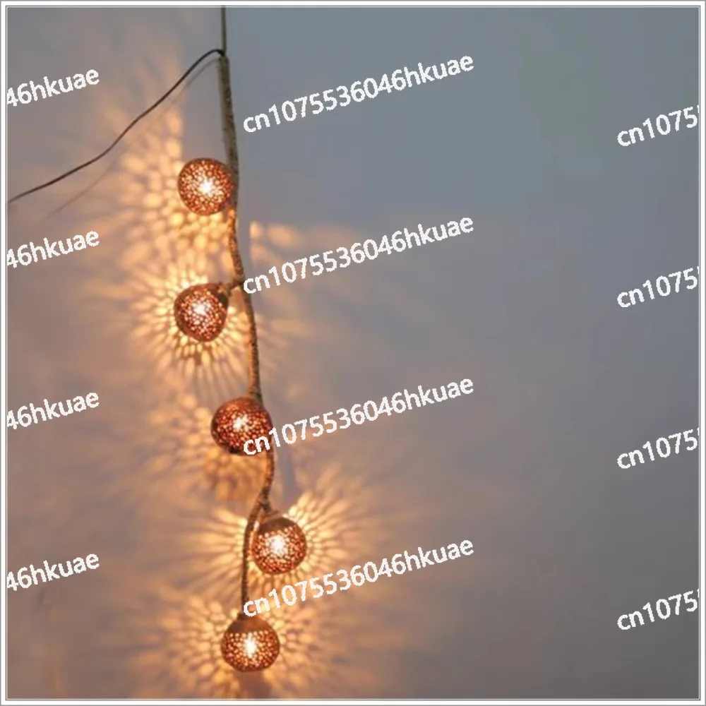 Thai Style Solid  Chandelier Coconut Shell Lamp Personalized Southeast Asia Decoration For Restaurant Bar Club Home