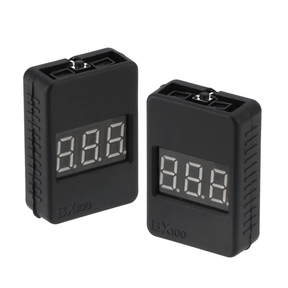 BX100 1-8S Lipo Battery Voltage Tester/ Low Voltage Buzzer Alarm