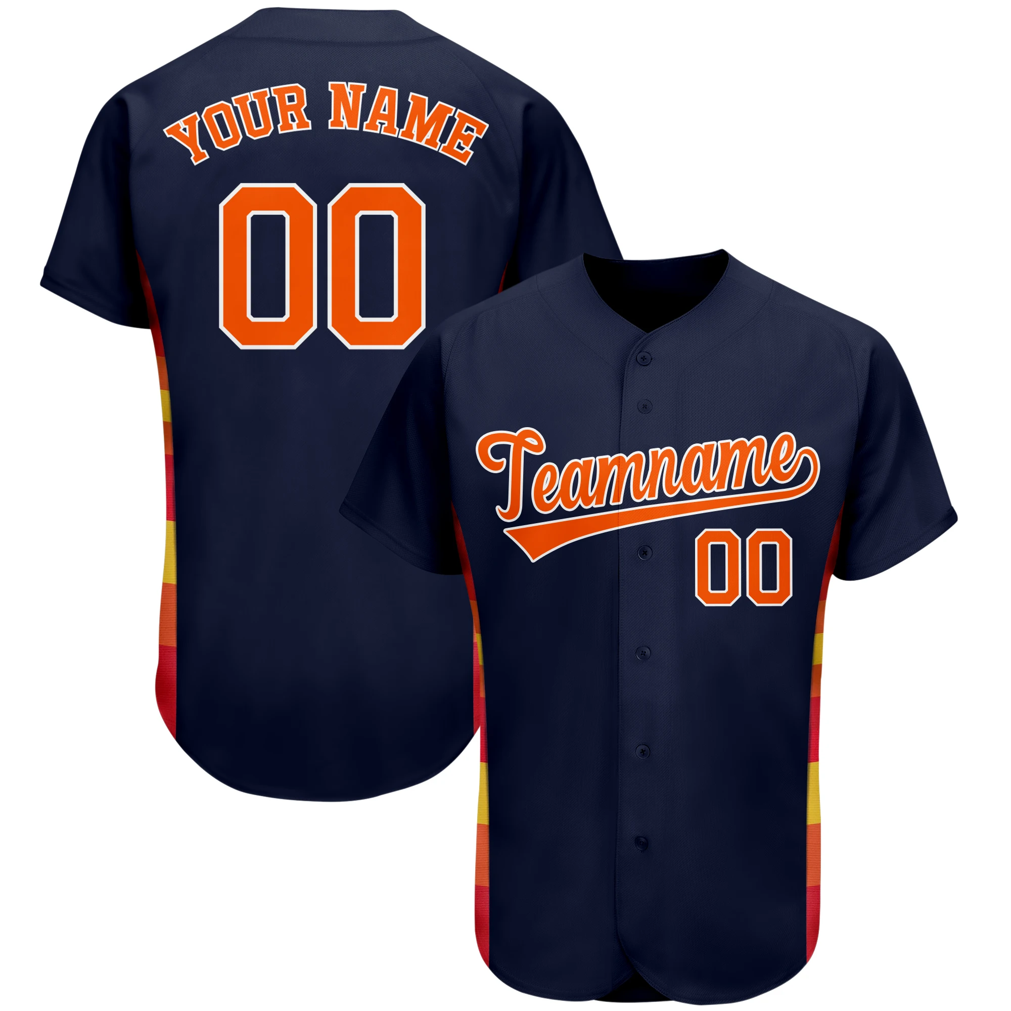 Custom Baseball Jersey Print Short Shirts New Arrival Soft Jerseys for Men/Women/Kids Name and Number Multi Color Casual Wear