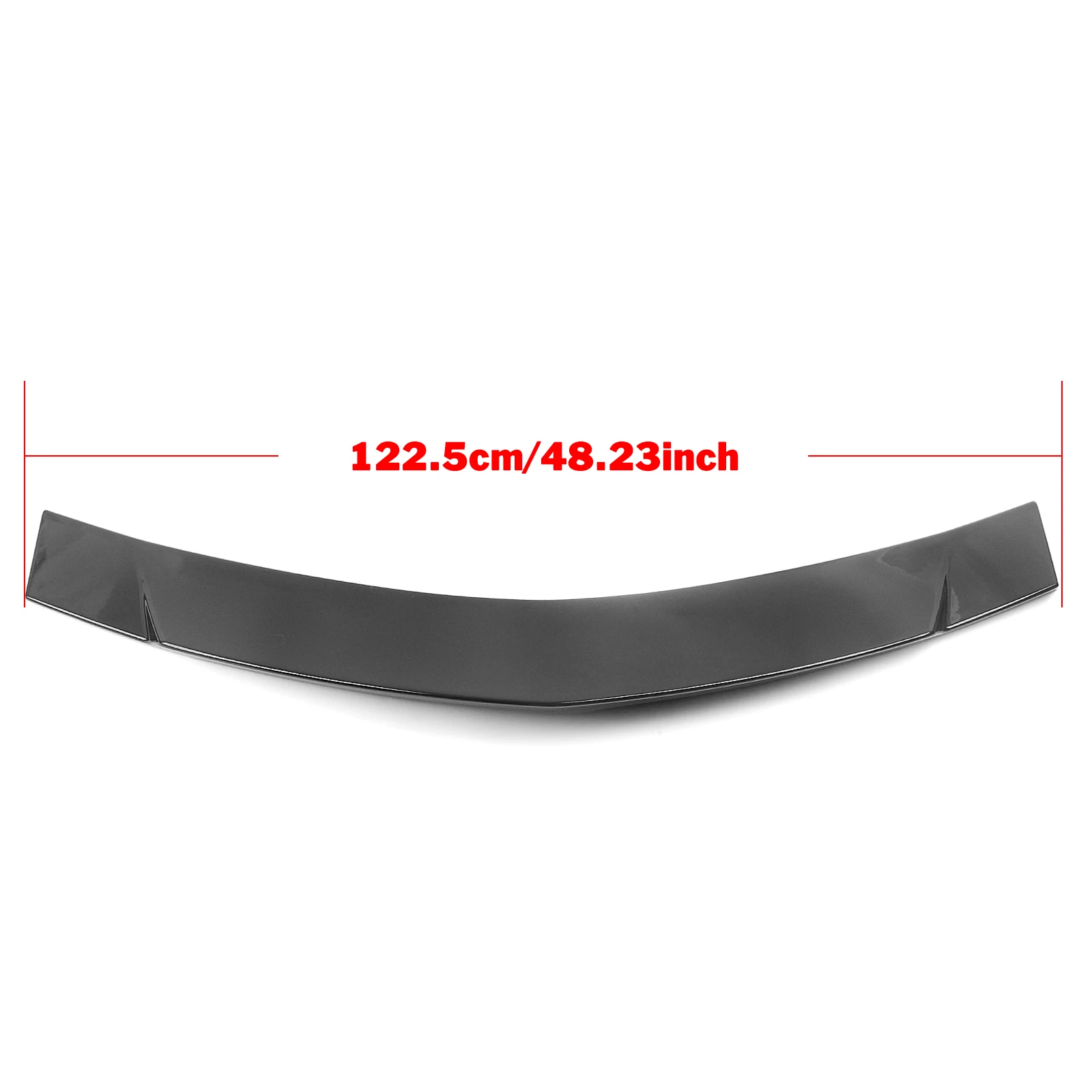 Coperchio del bagagliaio posteriore Spoiler Lip Wing per Cadillac CTS 2008-2013 berlina 4 porte solo nero lucido/ABS fibra di carbonio Look Car Tail