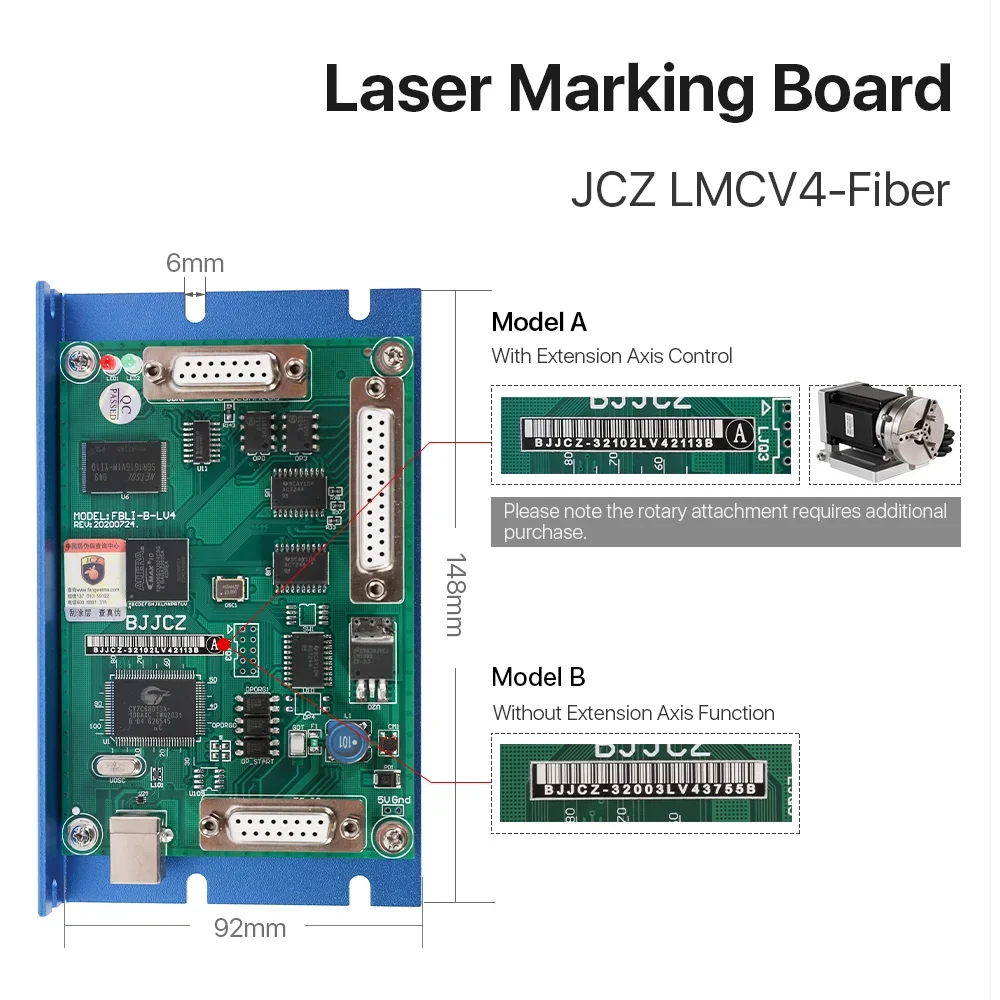 TOSWELASER JCZ-Carte de commande laser, pour machine de marquage de fibre