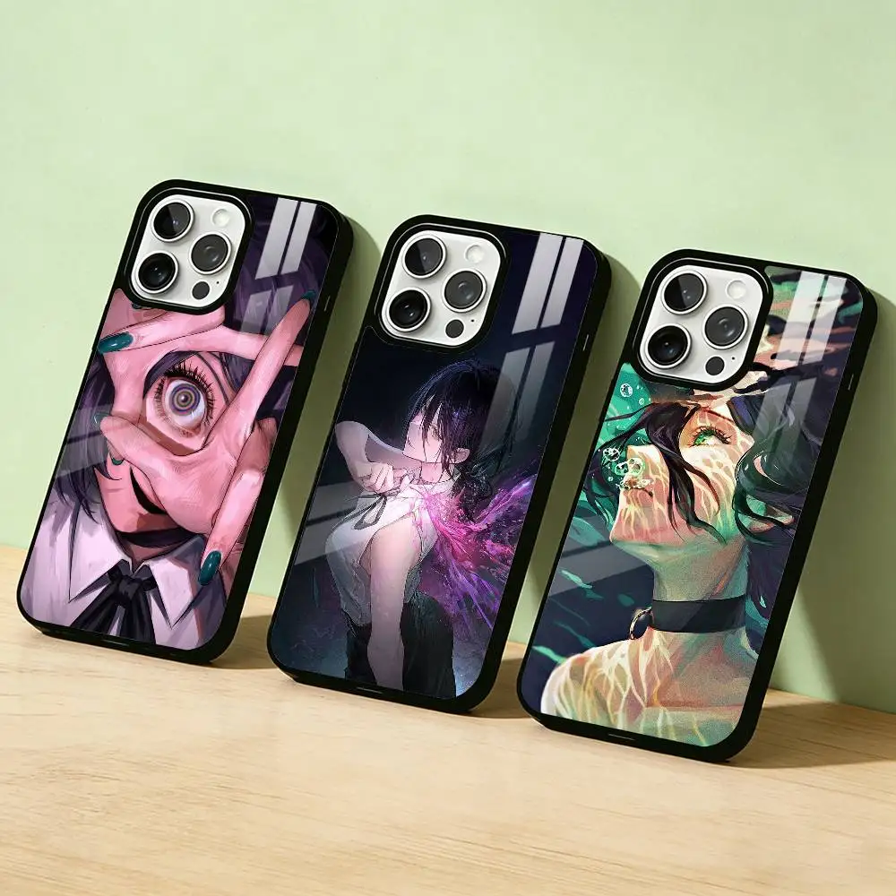 

AAA Anime Cool Reze Phone Case For iPhone 17,16,15,14,13,12,11,Pro Max,Plus Candy Silver Cover