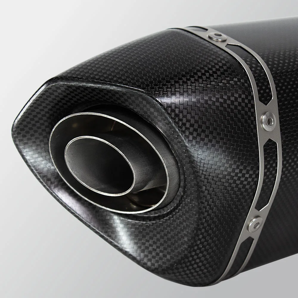 For BMW F900R F900XR F900 2020-2024 Motorcycle Exhaust Modify Kit Slip on Line Middle Pipe Akra Carbon Muffler with DB Killer