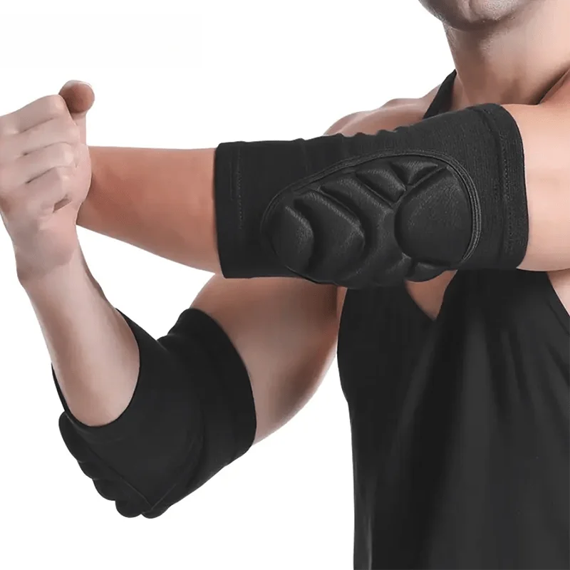 مجموعة وسادات الكوع مكونة من 4 قطع للرياضة، أشرطة سميكة قابلة للتعديل غير قابلة للانزلاق، معدات واقية للكرة الطائرة وكرة السلة #2