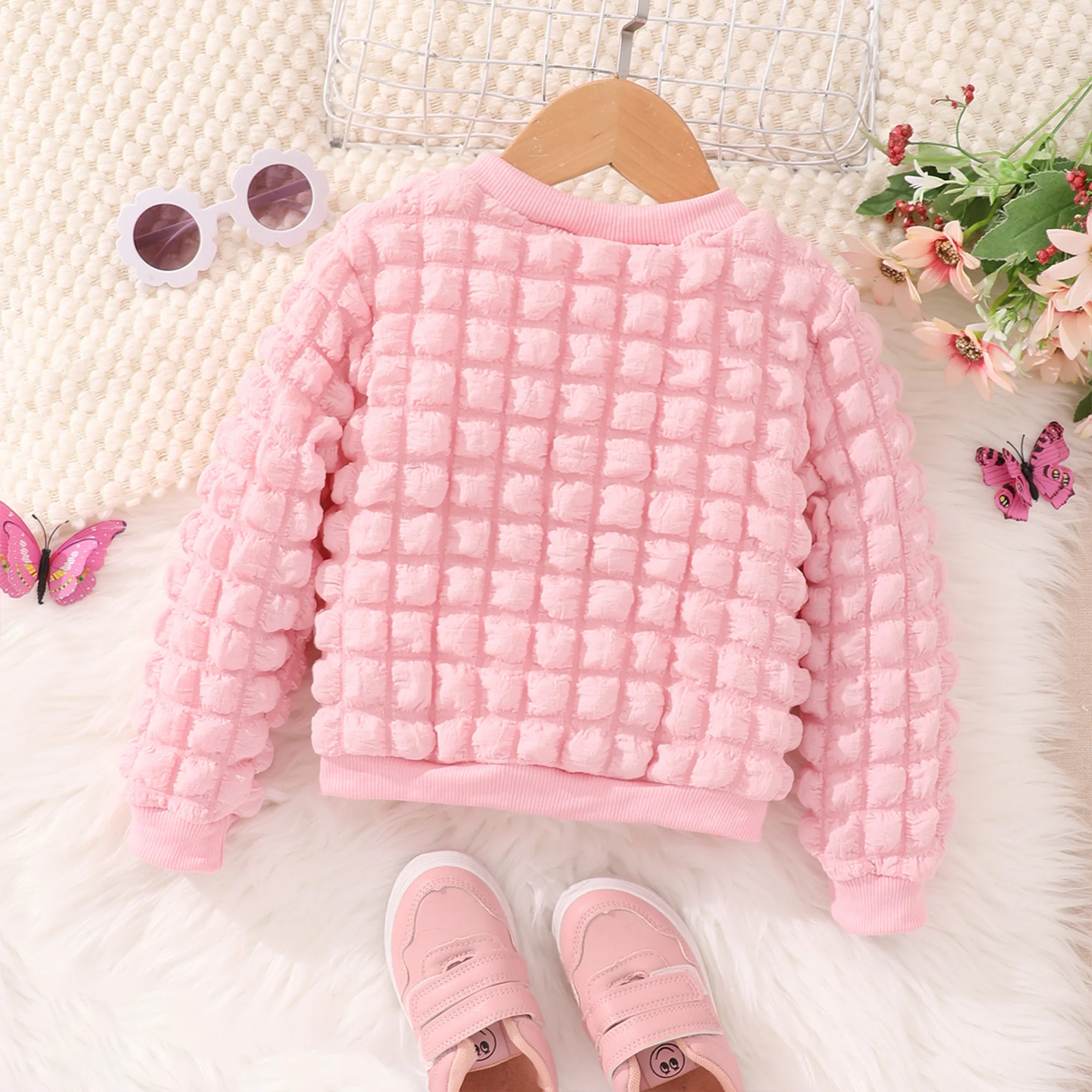 Spring Autumn Girl Shirt Kids Clothes Long Sleeve Button Yellow Puff Girls Tops Festival Casual Children Coat 2 3 4 5 6 7 Years