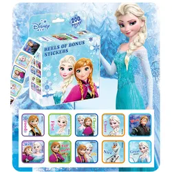 200Pcs/Box Disney Princess Party Favor Pull Out Stickers Winnie Mickey Minnie Frozen Spiderman Party Supply Gift Cute Giveaway