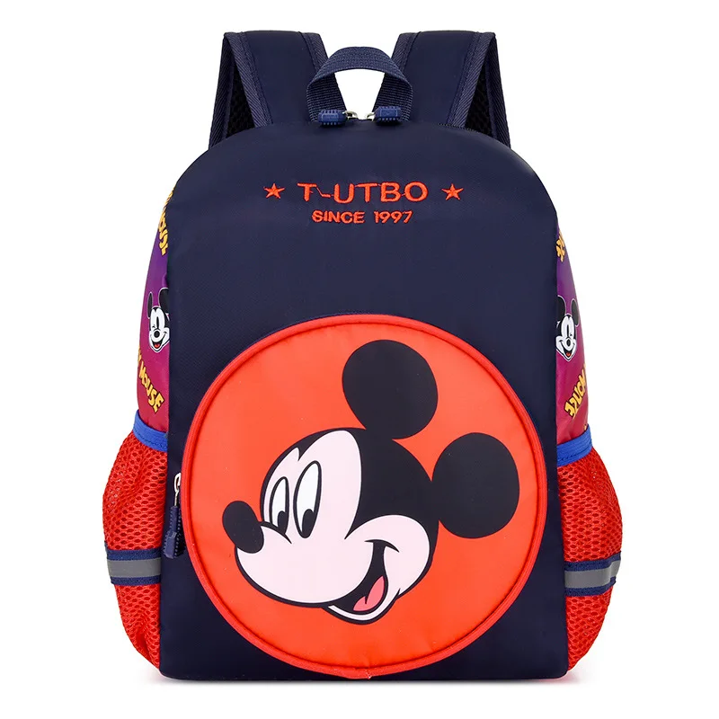 2-6Years Children Schoolbags Cartoon Cute Two-shoulder Bags With Zipper Color Matching Fashion Trendy New Baby Unisex Backpacks