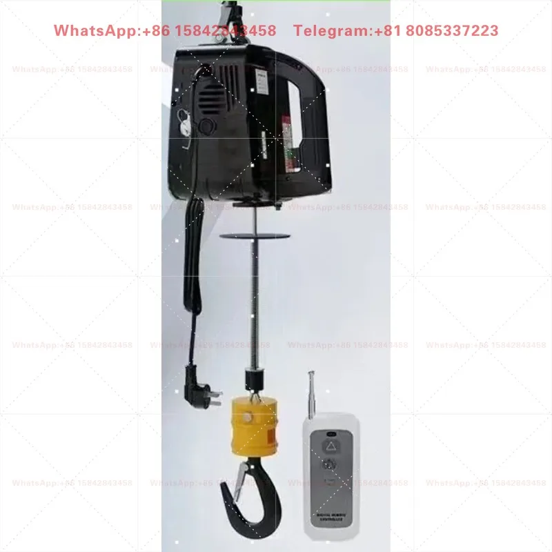 Portable Electric Lifting Hoist 500kg Capacity For Factory Workshop Car Maintenance Household Renovation