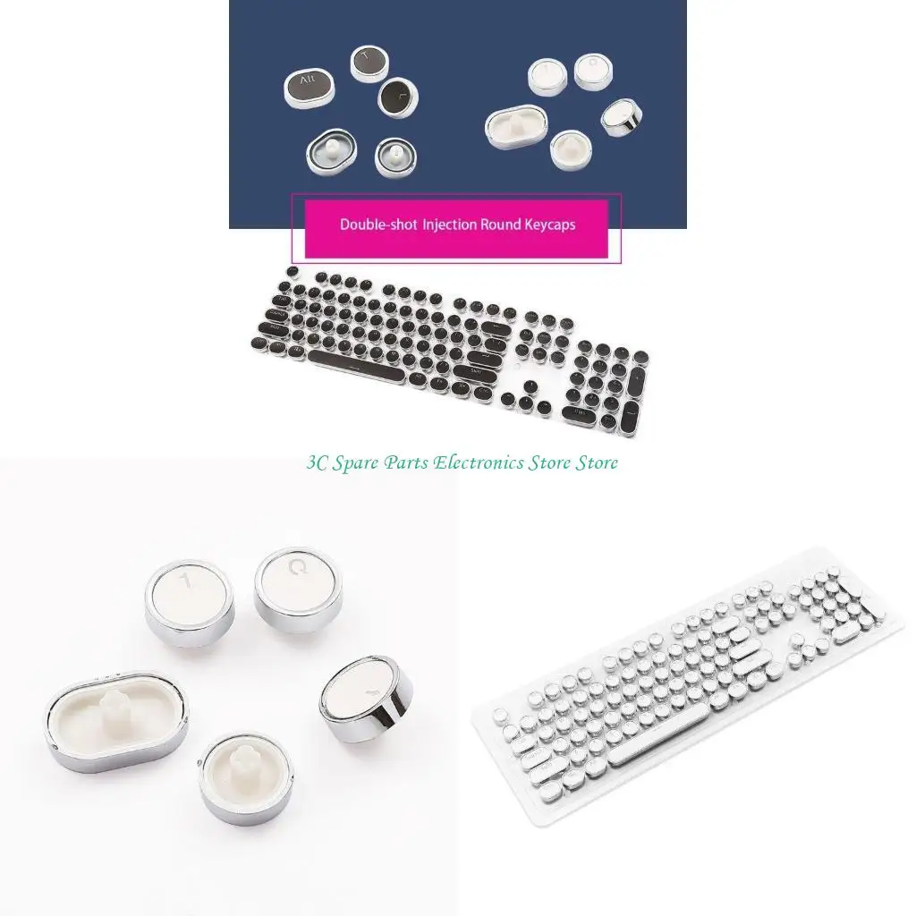 SZ Round Keycap ABS Double-shot Backlit Molding for Key Caps for Mechanical Keyboar