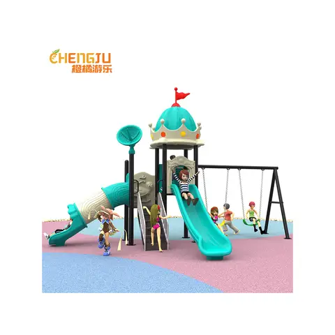 Water Play Combination Children Outdoor Slide Large Plastic Slide Kindergarten Outdoor Swing Combination Toys