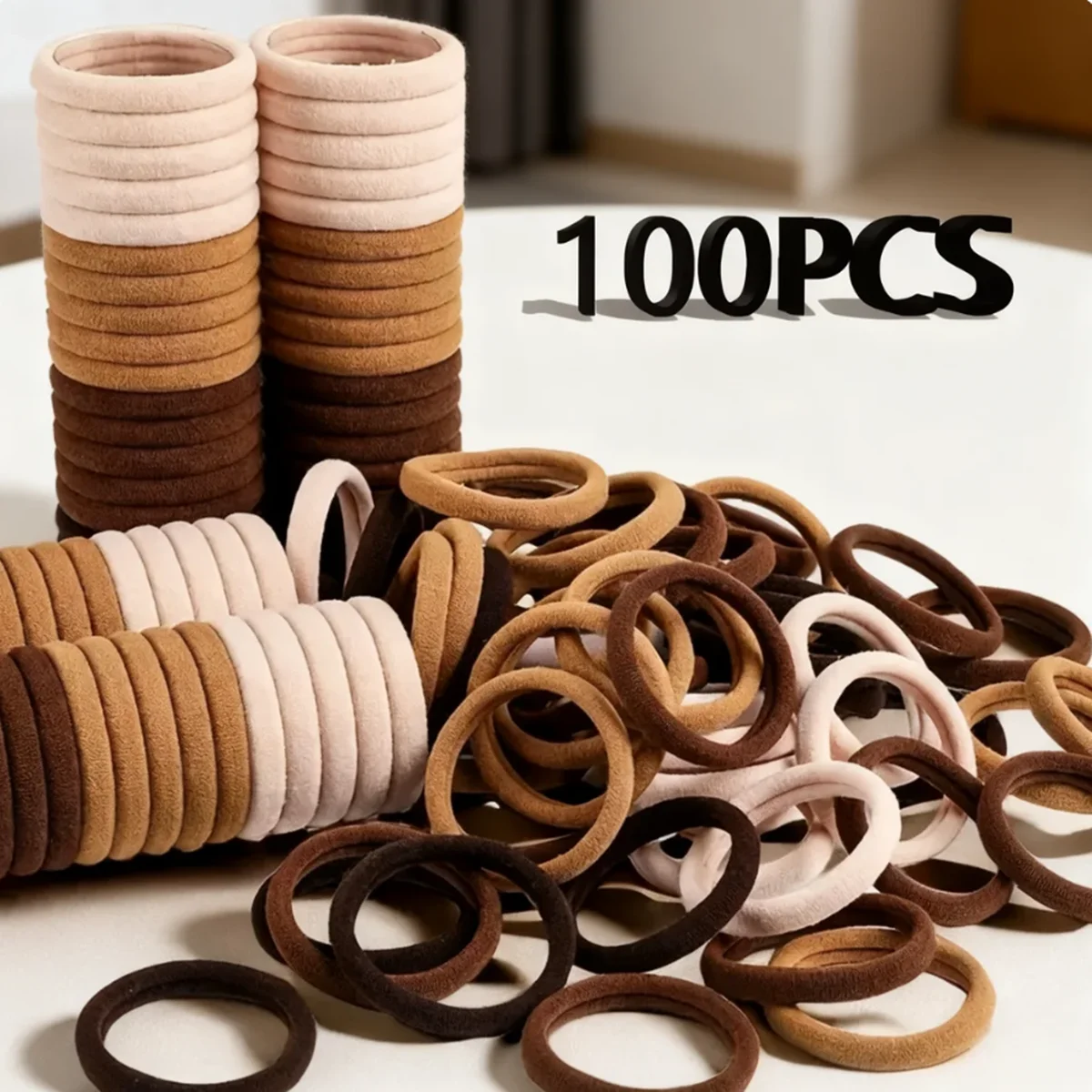 30-200 pièces d'accessoires pour cheveux pour femmes et filles : élastiques, bandeaux, attaches pour queue de cheval, simples et élégants en nylon