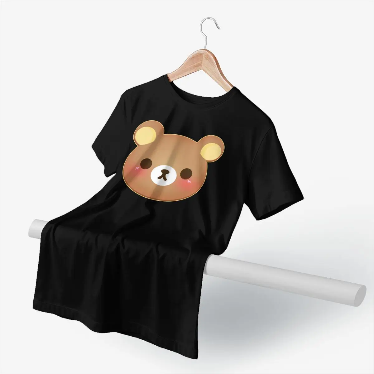 Rilakkuma T Shirt Rilakkuma Blush T-Shirt Men 100 Percent Cotton Tee Shirt Printed Beach Big Size Fun Tshirt