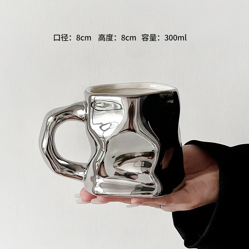 

Original Design Cup Ceramic Mug Household Water Cup High-end Sense Creative and High Aesthetic Value Nordic