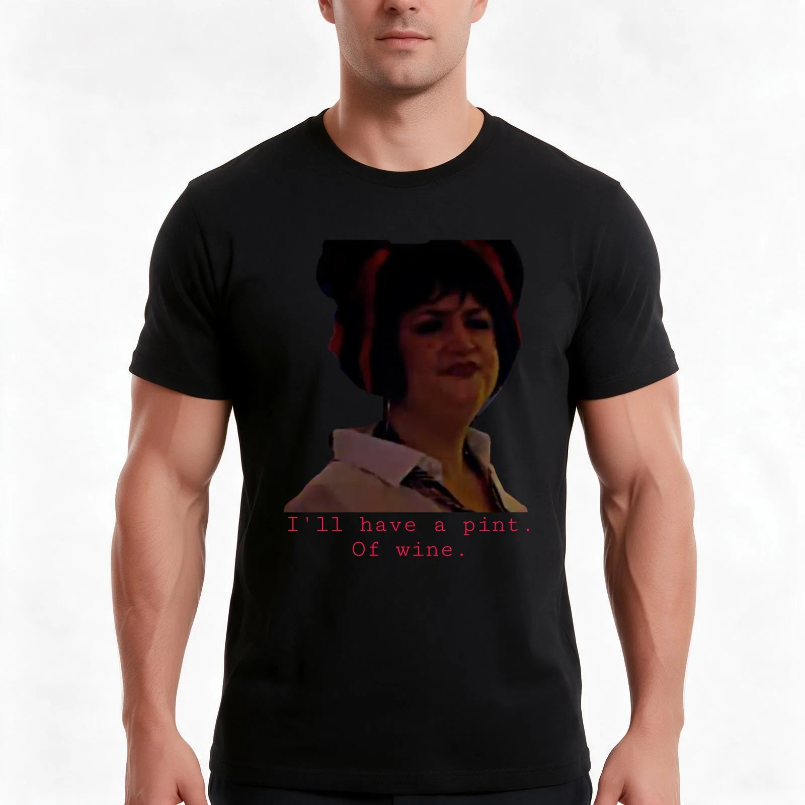 Nessa Gavin & Stacey Pint Of Wine T-Shirt Summer Casual Cotton Tee Oversized Streetwear Tops Vintage Graphic Print