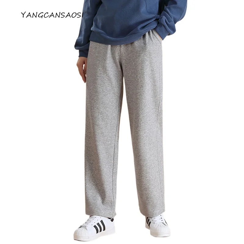 Damesmode Herfst/Winter Kleding Natuurlijke Moerbei Zijde Casual Rechte Pijpen Broek Sportbroek Echte Pocket Guard Broek