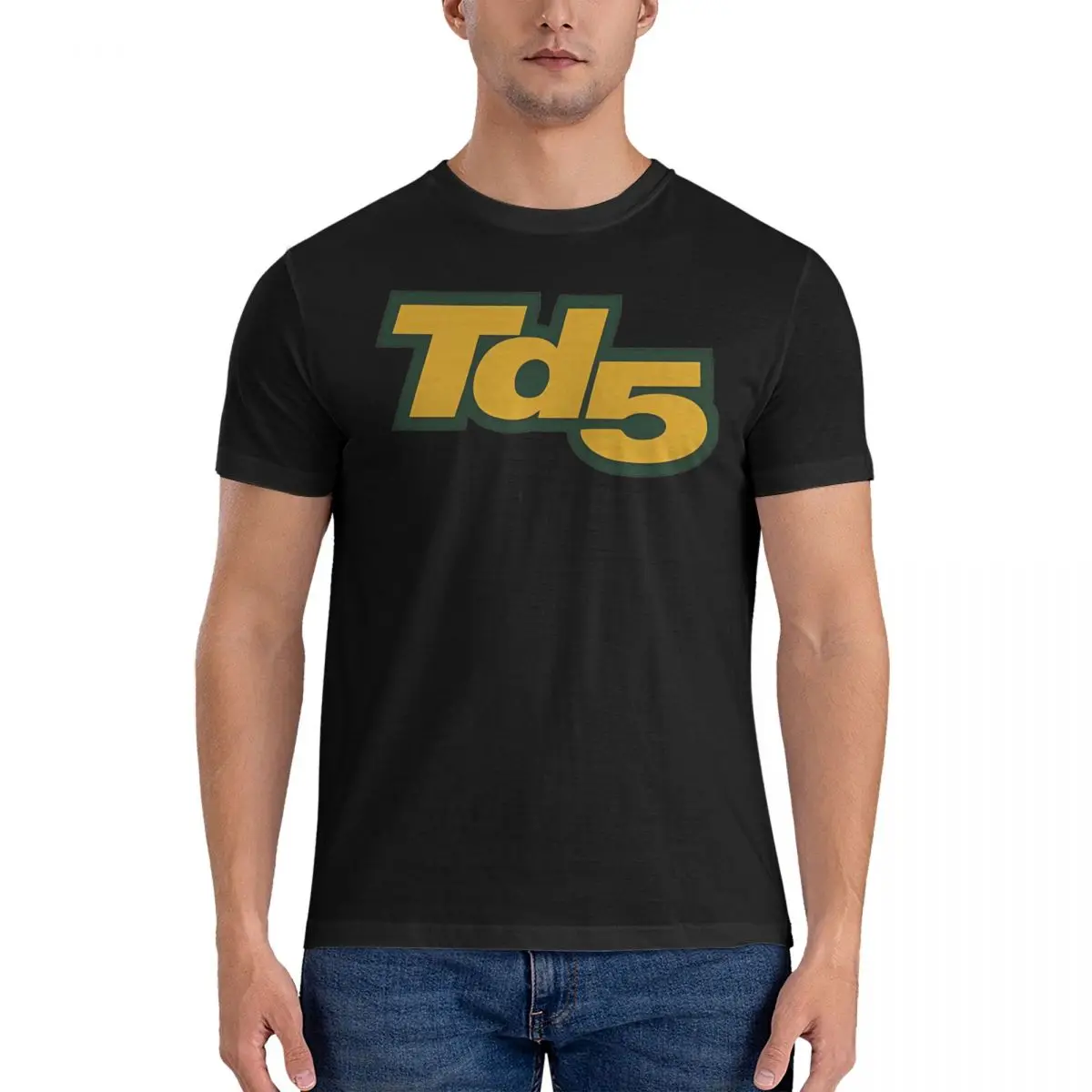 Land Rover TD5 Inline 5 Cylinder T Shirt Unisex Cotton Top Tee Casual Camel Trophy Colours Logo Round Neck Short Sleeve