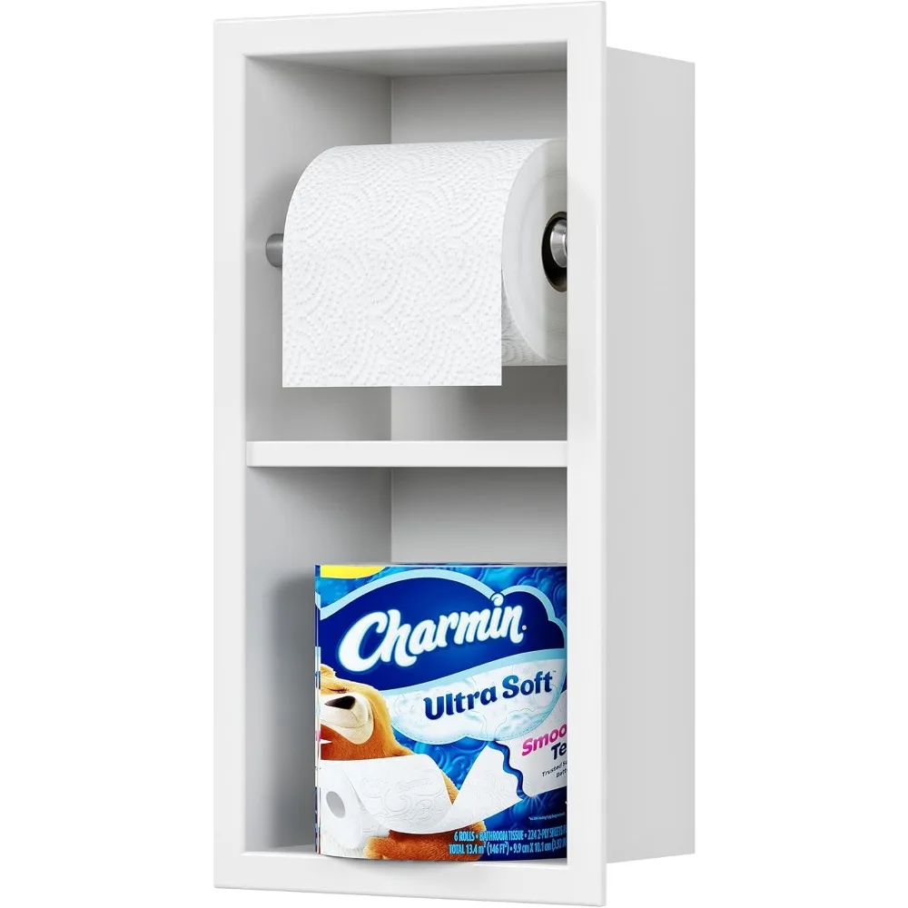 

Настенный держатель для туалетной бумаги из нержавеющей стали 304 с местом для хранения рулона салфеток в ванной комнате