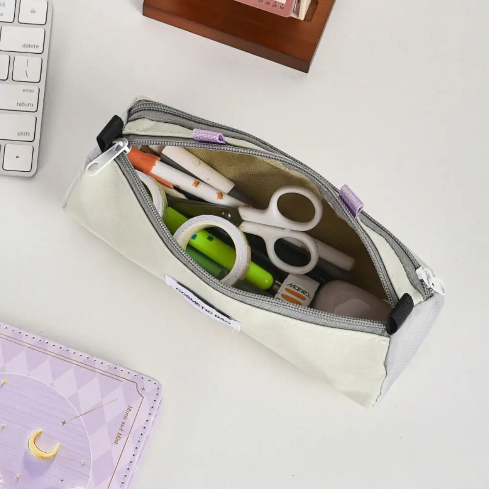 Portable Multiple Layers Pencil Case Anti-fall Wear Resistant Makeup Brush Bag Versatile Large Capacity Stationery Case Girls