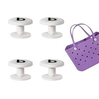 4PCS Beach Bag Replacement Rivets for Bogg Bag Rivet Repair Rubber Tote Bag Handle Straps Button Buckle Pool Handbag Accessories