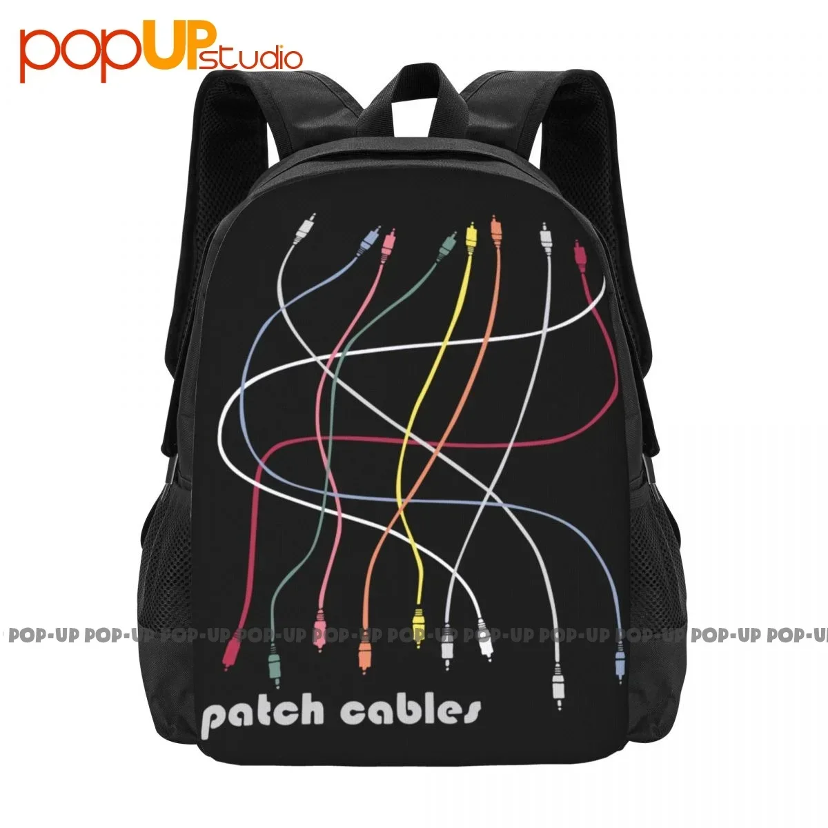 Eurorack Modular Patch Cables Backpack Large Capacity Vintage Beach Bag Shopping Bag Multi-function