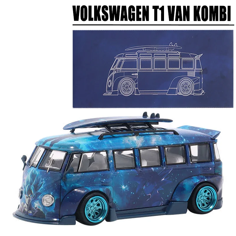 Liberty64 1/64 Volkswagen T1 Van Kombi Wide Body Modified Version Alloy Toy Motor Vehicle Diecast Metal Model Gifts