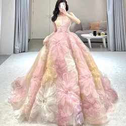 Customized Ball Gown Women Quinceanera Dresses Stamen Wedding Prom Party Gowns Formal Luxury Vestido De Noche Abendkleider