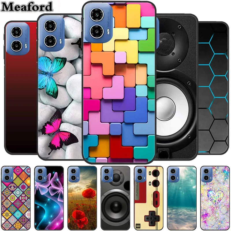 For Moto G34 5G Case Luxury TPU Silicone Soft Back Cover Phone Cases for Motorola MotoG34 Cartoon Protective Shockproof Fundas