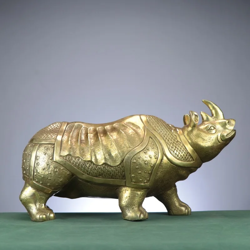 Copper , Home Entrance, Living Room, Office Craft, Creative Ornament, Large Western Rhino