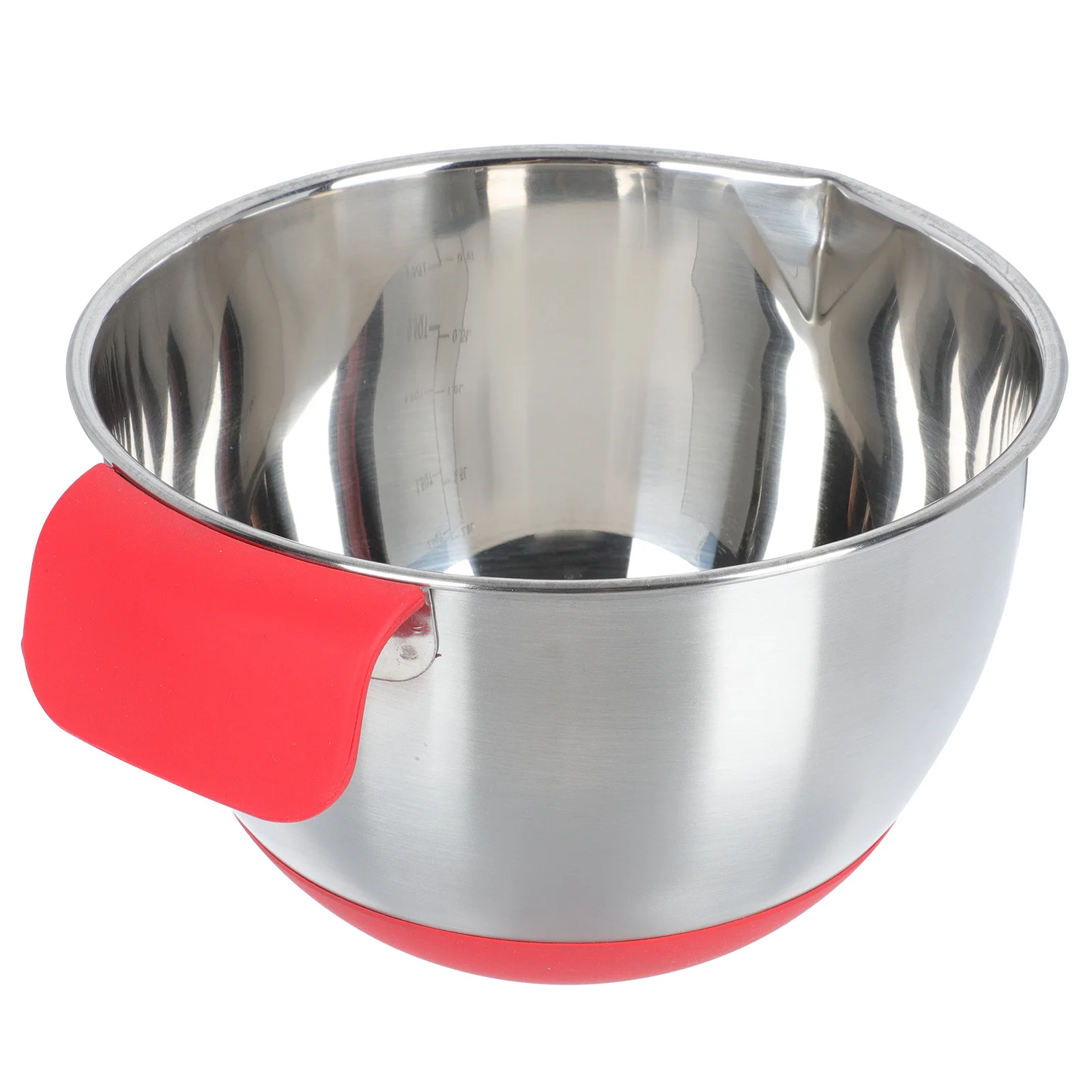 

1pc Egg Mixing Basin Stainless Steel Kitchen Salad Bowl Non-Slip Food Storage Container For Rice Noodles Soup