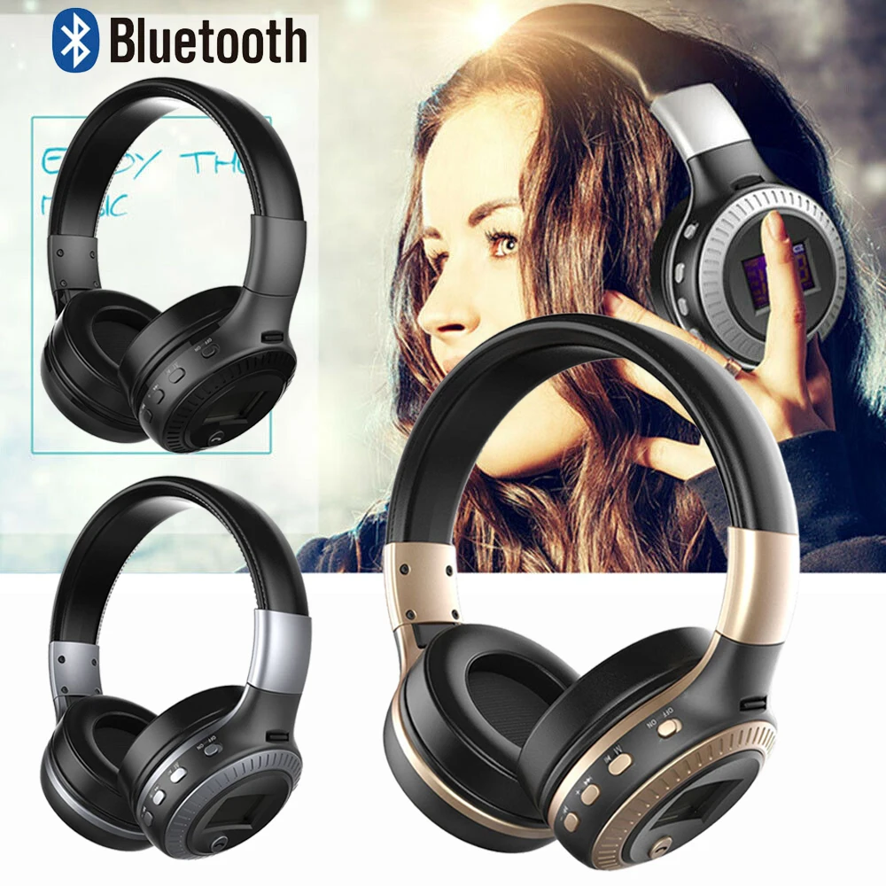 B19 Wireless Bluetooth Headphones Foldable Over-Ear Stereo Earphones HiFi Noise Reduction Headsets for Phone PC Gaming Earbuds