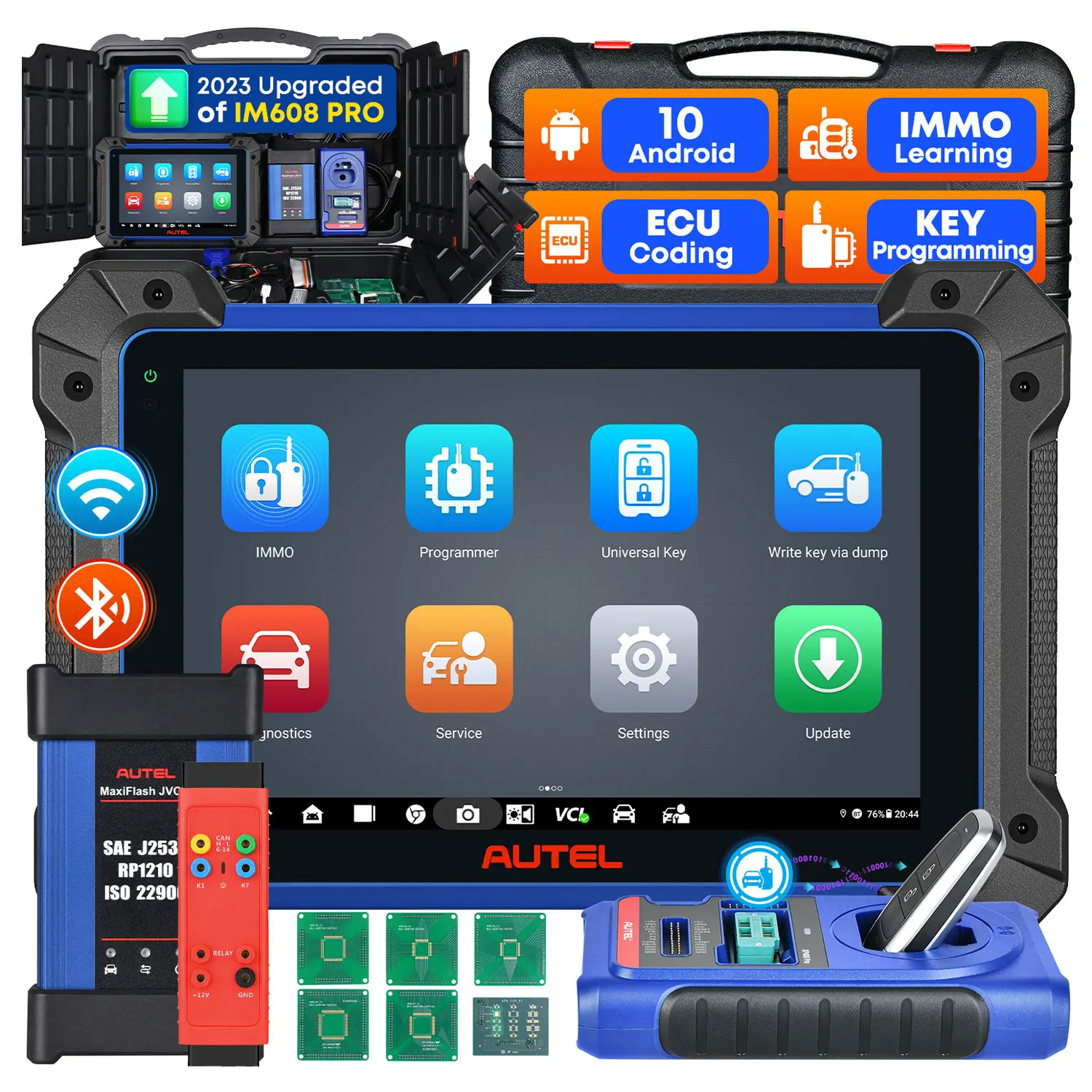 Autel MaxiIM IM608S II Cars Key Programmer IM608II PRO2 Vehicle Diagnostic Tool Obd2 Scanner IM608 Pro II With 2 Year Update